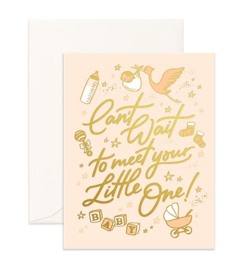 Card - 'Can't wait to meet your little one' - Fox & Fallow