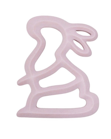 Silicone Bunny Teether -Pink- My little giggles