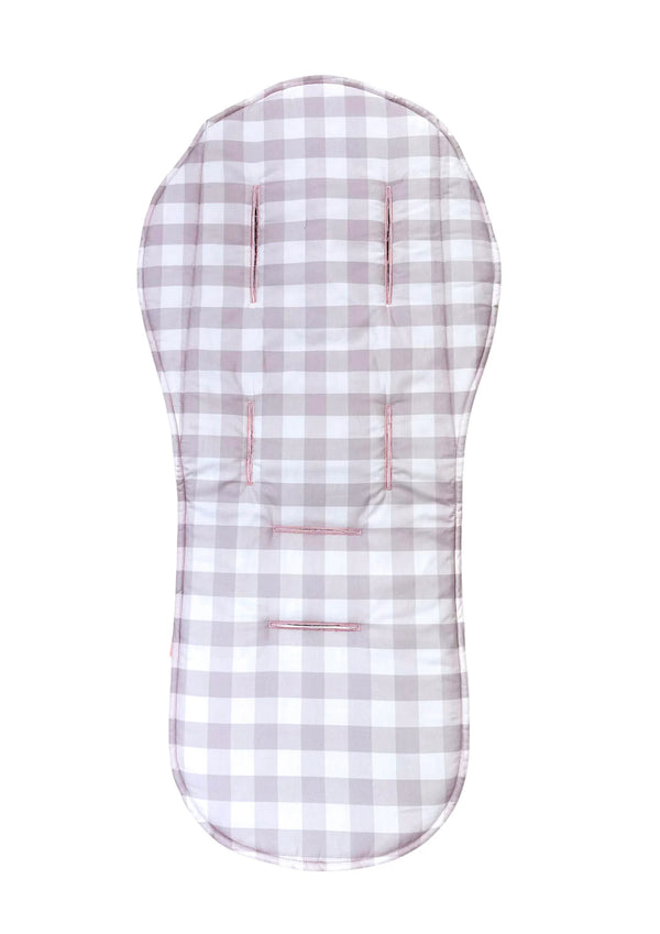 Pram Liner | Blush Gingham - Bambella Designs