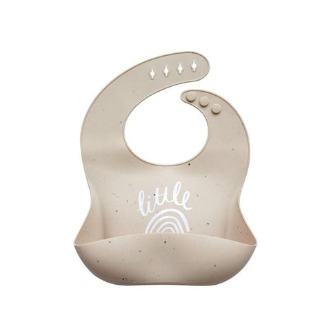 Silicone Bib - Little Rainbow Speckled - The Somewhere Co
