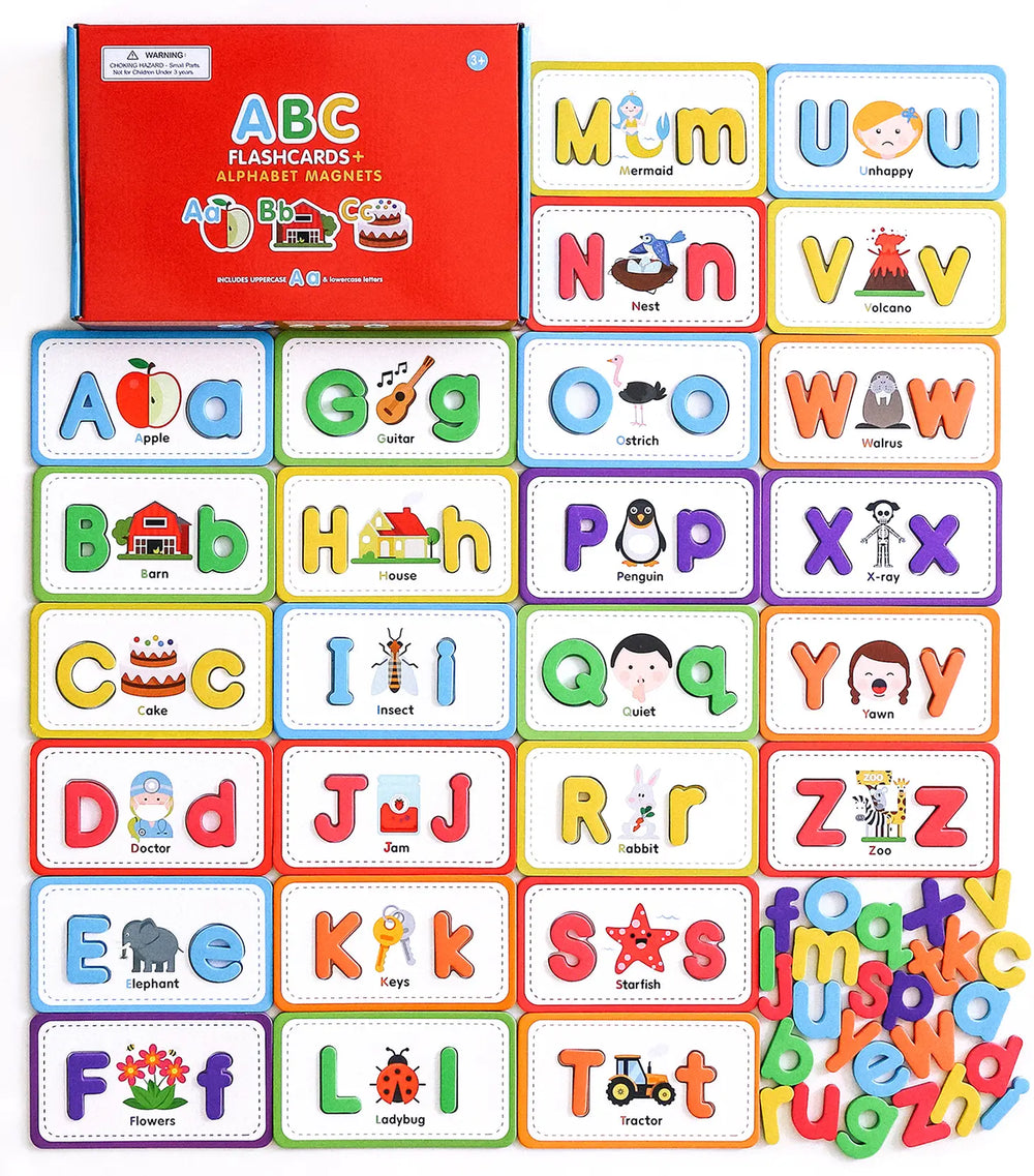 Flashcards & ABC Magnetic Letters - Curious Columbus