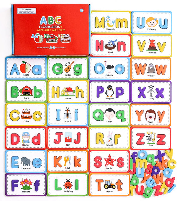 Flashcards & ABC Magnetic Letters - Curious Columbus