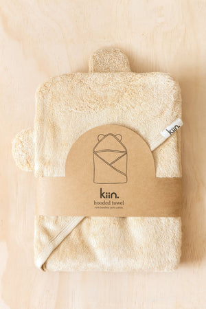 Hooded Towel - Oat - Kiin
