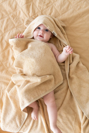 Hooded Towel - Oat - Kiin