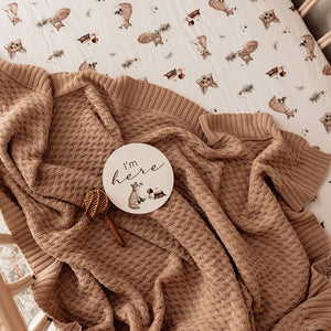 Hazelnut Diamond Knit Baby Blanket - Snuggle Hunny Kids