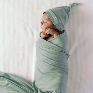 Sage - Jersey Wrap & Beanie Set - Snuggle Hunny Kids