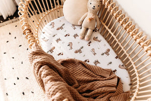 Hazelnut Diamond Knit Baby Blanket - Snuggle Hunny Kids